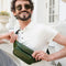 Green Leather Fanny Pack Belly Bag - Independent People-Fanny Pack-Time Resistance-Green-Urbanheer