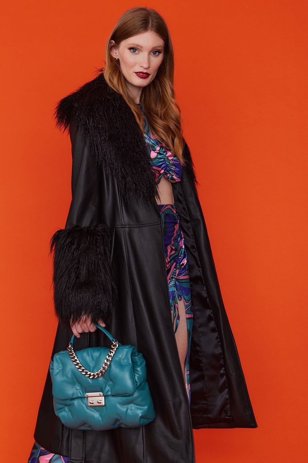 Green Lulu Handmade Faux Leather Satchel-Bags-Buy Me Fur Ltd-One Size-Green-Faux Leather-Urbanheer