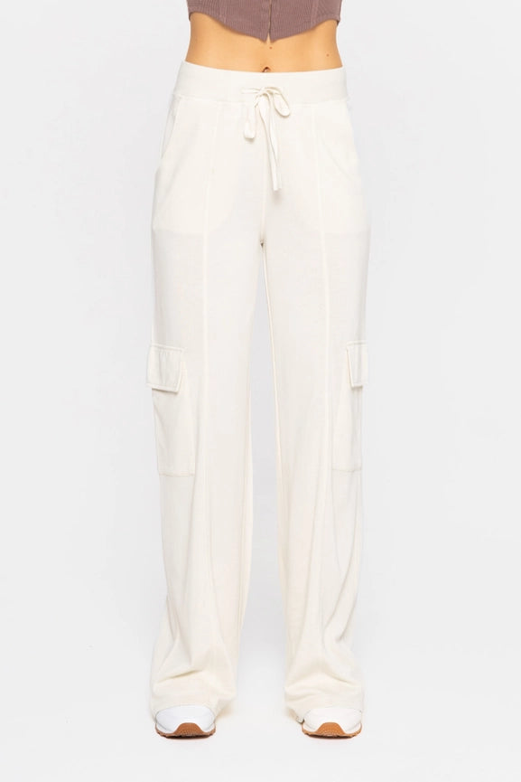 Green - Organic Cotton Blend Cargo Trousers NATURAL-Cargo Pants-Mono B-S-NATURAL-Urbanheer