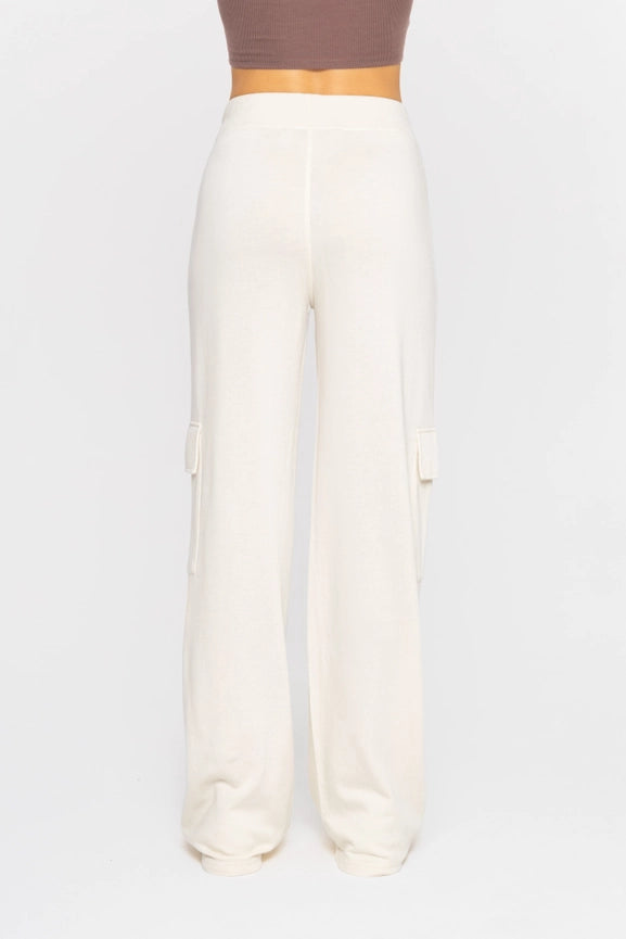 Green - Organic Cotton Blend Cargo Trousers NATURAL-Cargo Pants-Mono B-S-NATURAL-Urbanheer