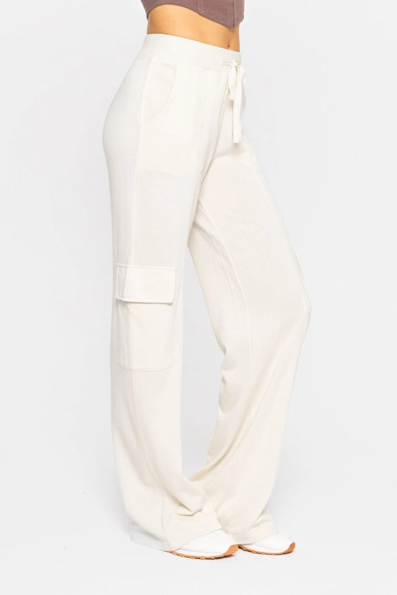 Green - Organic Cotton Blend Cargo Trousers NATURAL-Cargo Pants-Mono B-S-NATURAL-Urbanheer