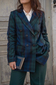 Green Peaky Tartan Jacket-Jacket-Pivoine Signature-3-Urbanheer