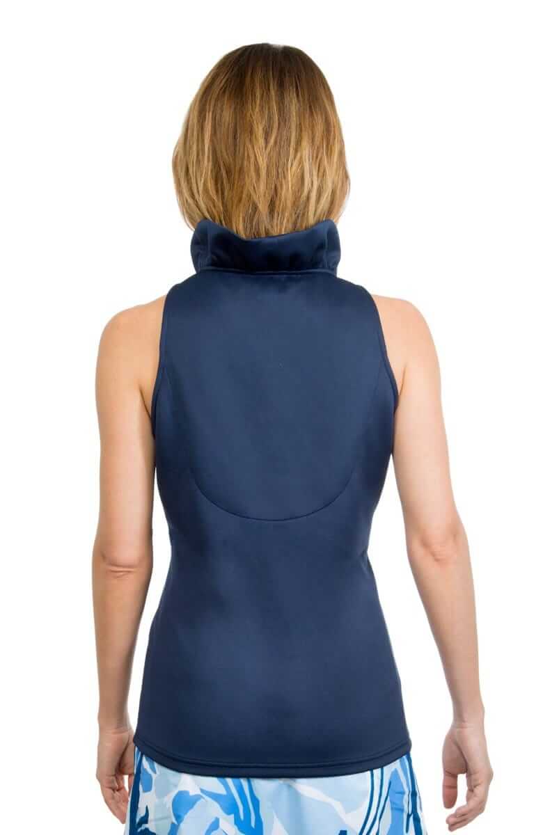Gretchen Scott LLC - Jersey Sleeveless Ruffneck Top - Solid: White / L
