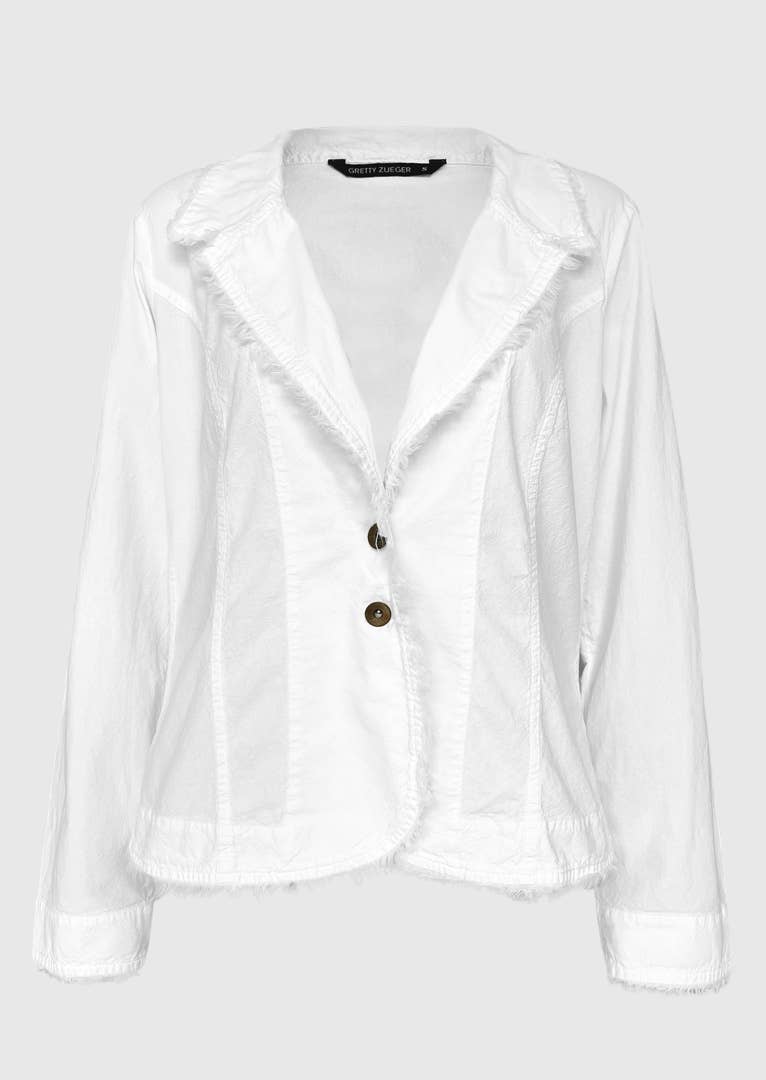 Gretty Zueger - Marizza Cotton Jacket: White
