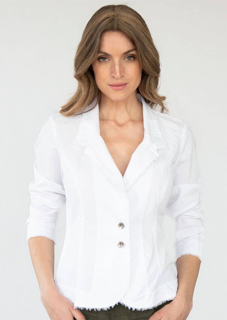 Gretty Zueger - Marizza Cotton Jacket: White