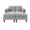 Grey Chenille Chaise Lounge Sofa