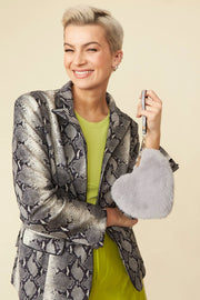 Grey Faux Fur Love Heart Micro Bag-Bags-Buy Me Fur Ltd-One Size-Grey-Faux Fur-Urbanheer