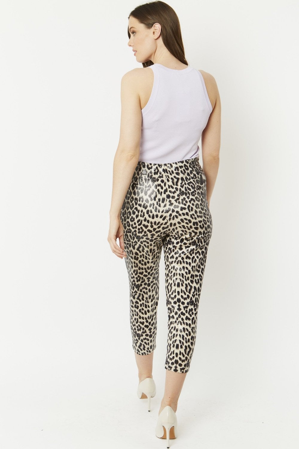 Grey Leopard Print Faux Suede Trousers-Bottoms-Buy Me Fur Ltd-L-XL-Grey-Faux Suede-Urbanheer