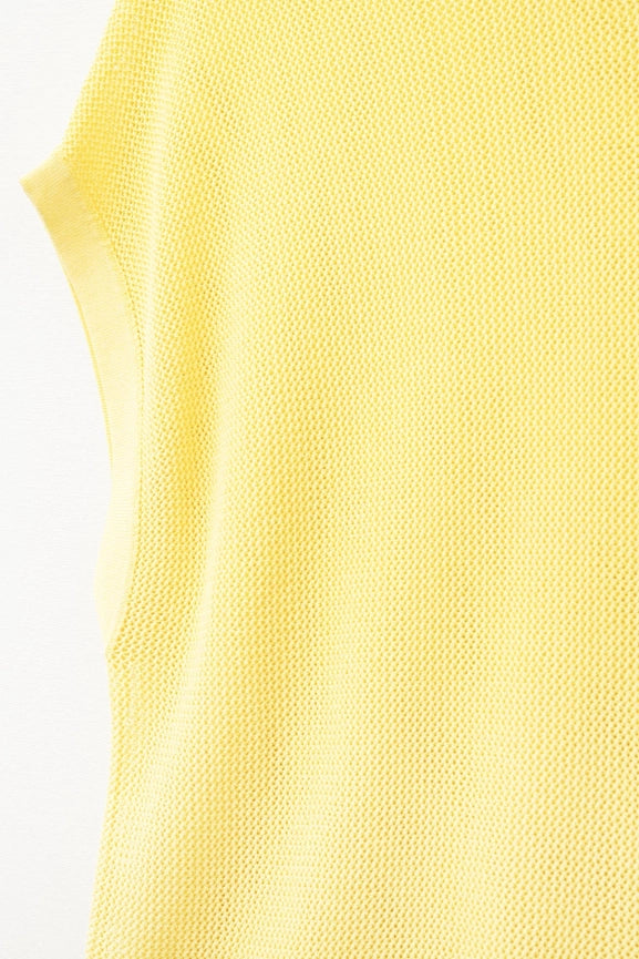 Grid Knit Sweater in Yellow Color-Sweater-Q2-One Size-YELLOW-Urbanheer