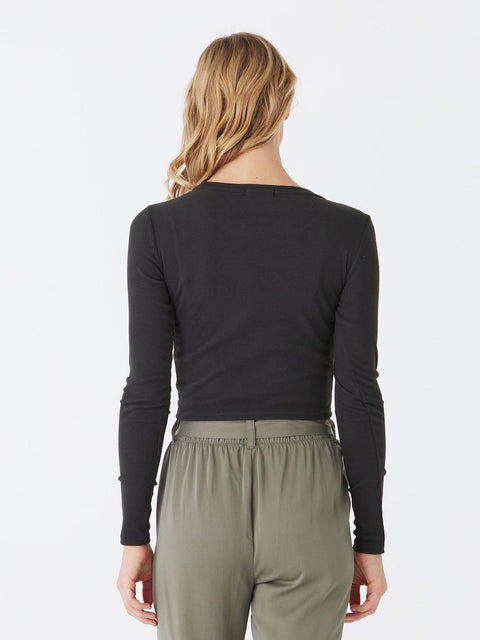 Guadalupe Luxe Rib Long Sleeve Crop Tee