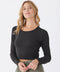 Guadalupe Luxe Rib Long Sleeve Crop Tee
