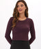 Guadalupe Luxe Rib Long Sleeve Crop Tee