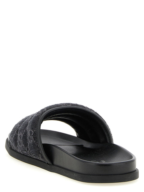 Gucci Gg Denim Slides