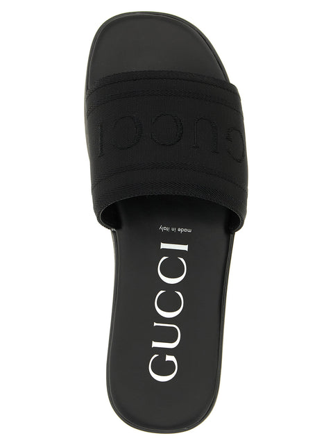 Gucci Jacquard Logo Slides