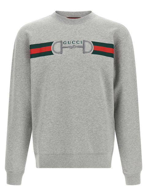 Gucci Web Ribbon And Horsebit Sweatshirt