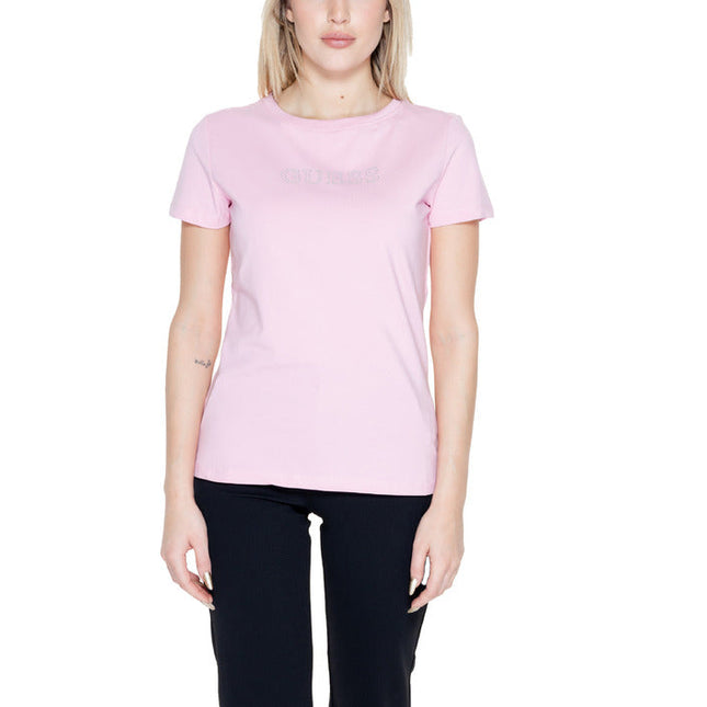 Guess Active Women T-Shirt-Clothing T-shirts-Guess Active-pink-XS-Urbanheer