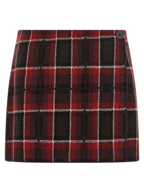 Guest In Residence Tartan Skirt