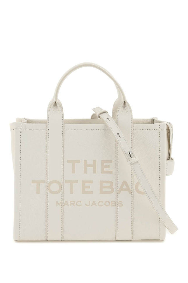 Marc Jacobs 'The Leather Small Tote Bag' White-Bags Handbags-Marc Jacobs-os-Urbanheer