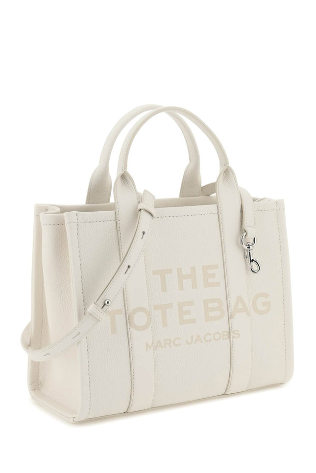 Marc Jacobs 'The Leather Small Tote Bag' White-Bags Handbags-Marc Jacobs-os-Urbanheer