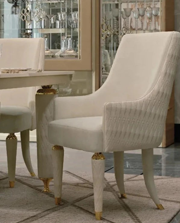 Italian Luxury Marble Dining Table & Chair - Custom-UH Decor-Chair - Customizable-Urbanheer