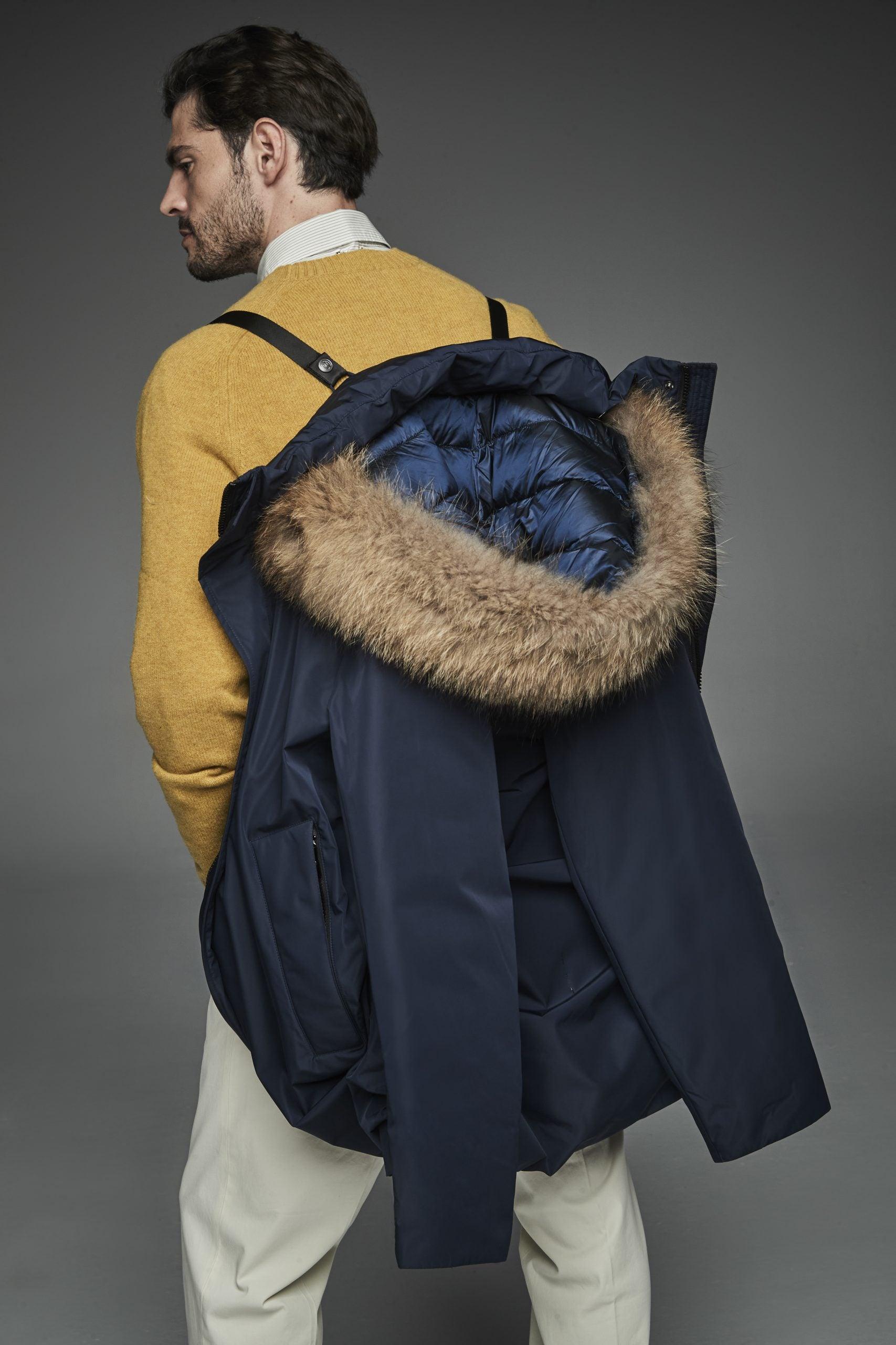 Long parka NEVADA MAN-F Navy from Henry Arroway exclusive at