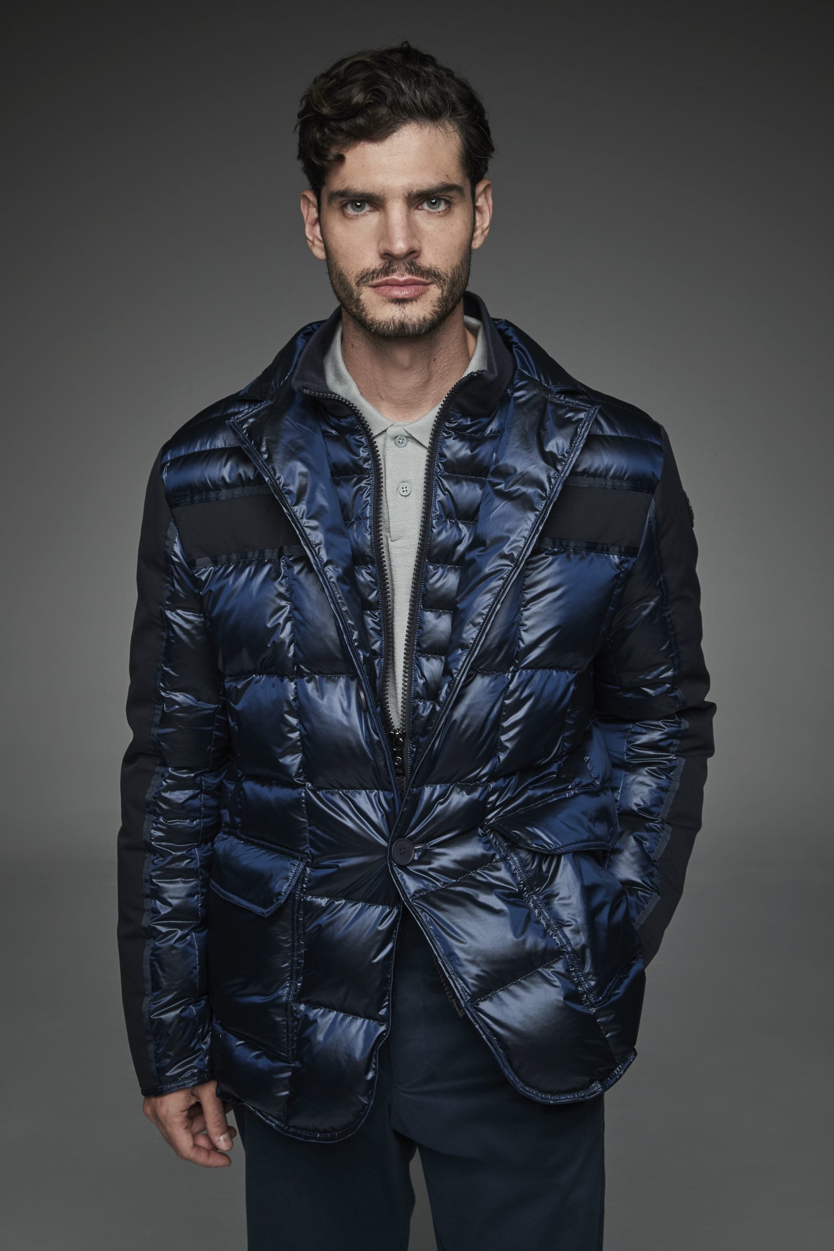 Men Natural down jacket LANDER-Jacket-Henry Arroway-S-Navy-Urbanheer
