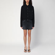 HAIKURE Washed black Tamu mini dress in denim