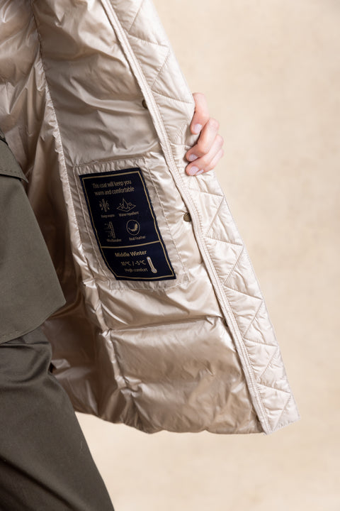 HARLEM mid-length down jacket