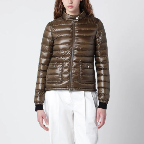 HERNO Military Green Ultralight Nylon Bomber Jacket