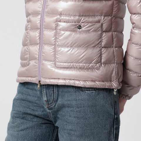 HERNO Ultralight Nylon Bomber Powder Pink