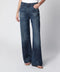 Haikure Korea jeans in washed dark blue denim