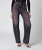 HAIKURE Washed black-pink denim jeans