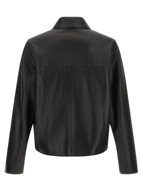 Ami Paris Leather Jacket