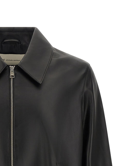 Ami Paris Leather Jacket