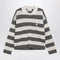 Ami Paris Ami de Coeur striped cotton knit cardigan