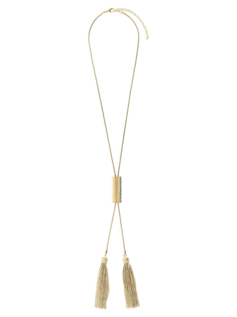 Balmain Snake Necklace With Tassels