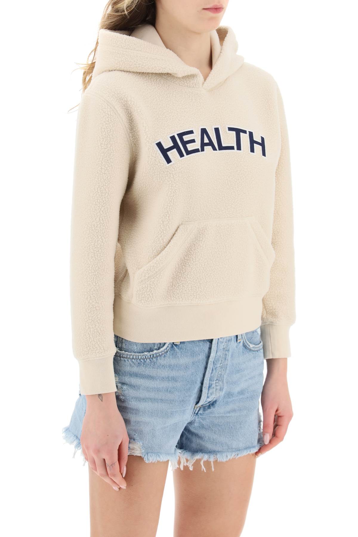 White Sporty Rich Sherpa Fleece Hoodie-Sporty & Rich-White-XS-Urbanheer