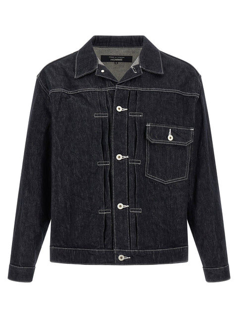 Comme Des Garҫons Homme Pleated Detail Jacket
