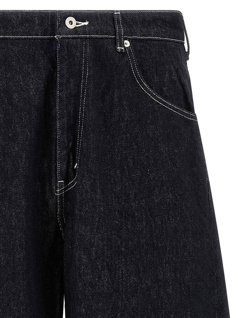 Comme Des Garҫons Homme Contrast Stitching Jeans