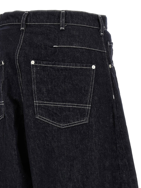 Comme Des Garҫons Homme Contrast Stitching Jeans