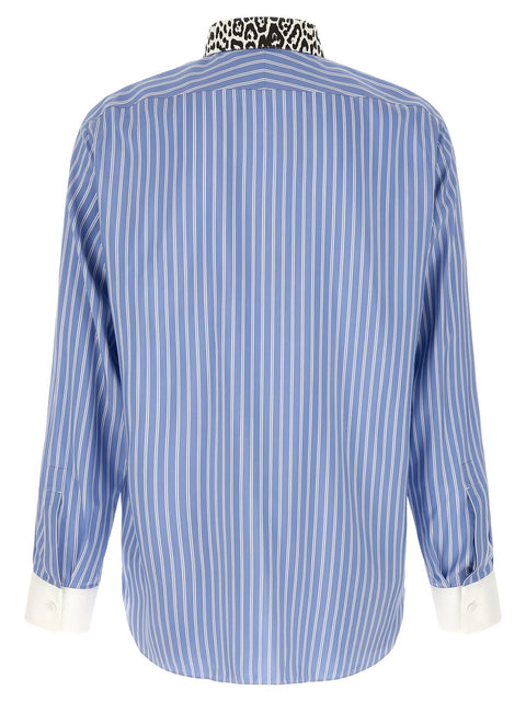 Tom Ford Animal Print Collar Shirt