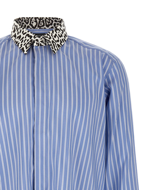 Tom Ford Animal Print Collar Shirt