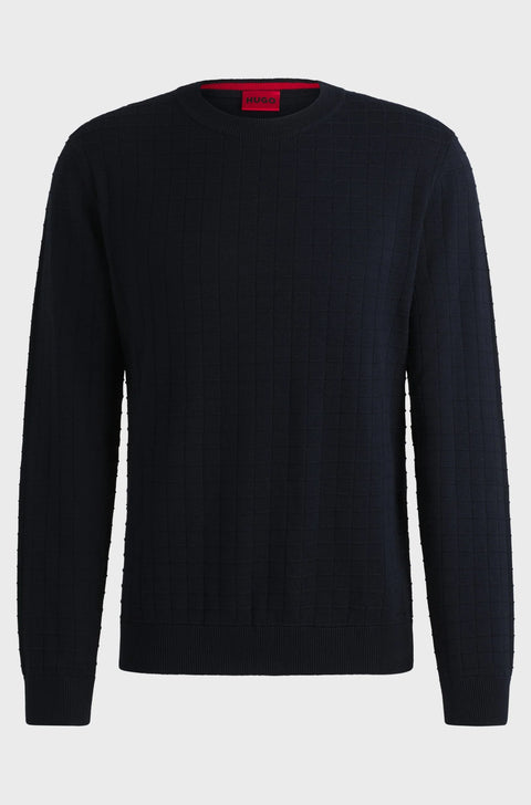 HUGO Sweaters Regular Fit SCOULT Navy