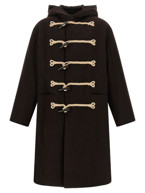 Yohji Yamamoto Flannel Toggle Duffle Coat