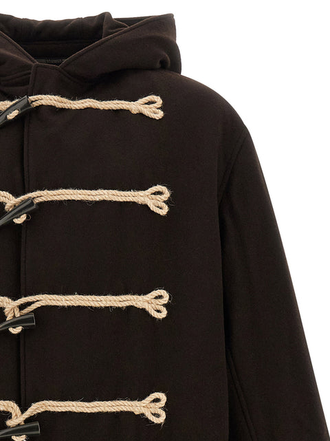 Yohji Yamamoto Flannel Toggle Duffle Coat