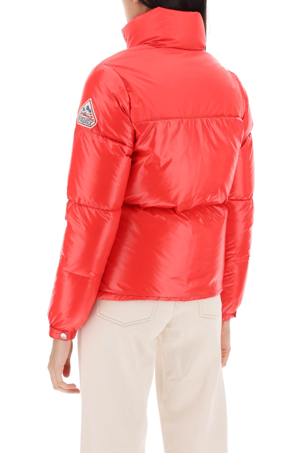 Red Pyrenex 'Goldin 2' Short Down Jacket-Pyrenex-36-Urbanheer