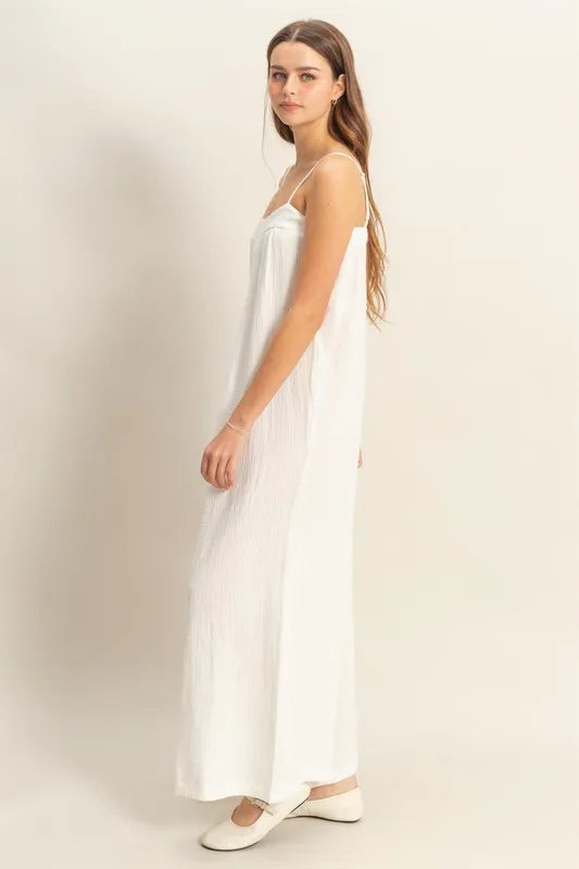 HYFVE Double Gauze Super Flowy Cami Jumpsuit-HYFVE-OFF WHITE-S-Urbanheer