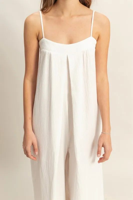HYFVE Double Gauze Super Flowy Cami Jumpsuit-HYFVE-OFF WHITE-S-Urbanheer
