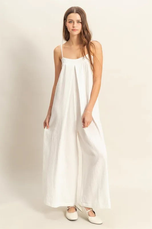 HYFVE Double Gauze Super Flowy Cami Jumpsuit-HYFVE-OFF WHITE-S-Urbanheer