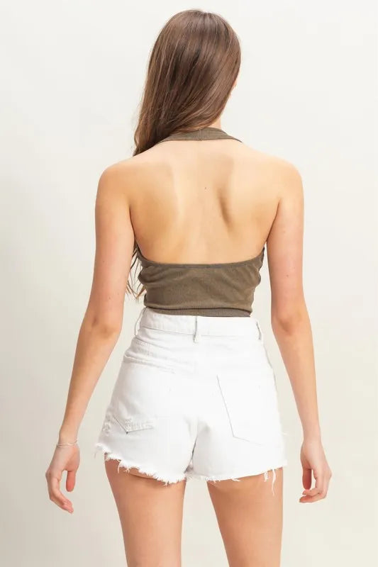 HYFVE Mineral Wash Halter Neck Everyday Top-HYFVE-CHARCOAL-S-Urbanheer